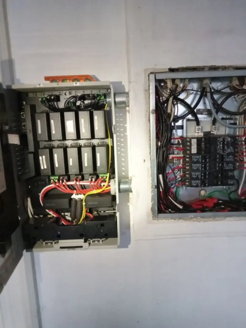 Electrical panel upgrade completed for Security Camera Wiring in Eugene